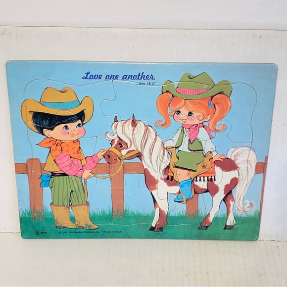 Vintage 1972 Standard Publishing Frame Tray Religious Childrens Puzzles Set of 2 - Picture 5 of 8